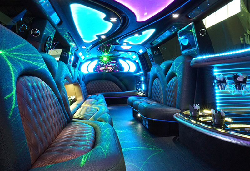 limo bus interior